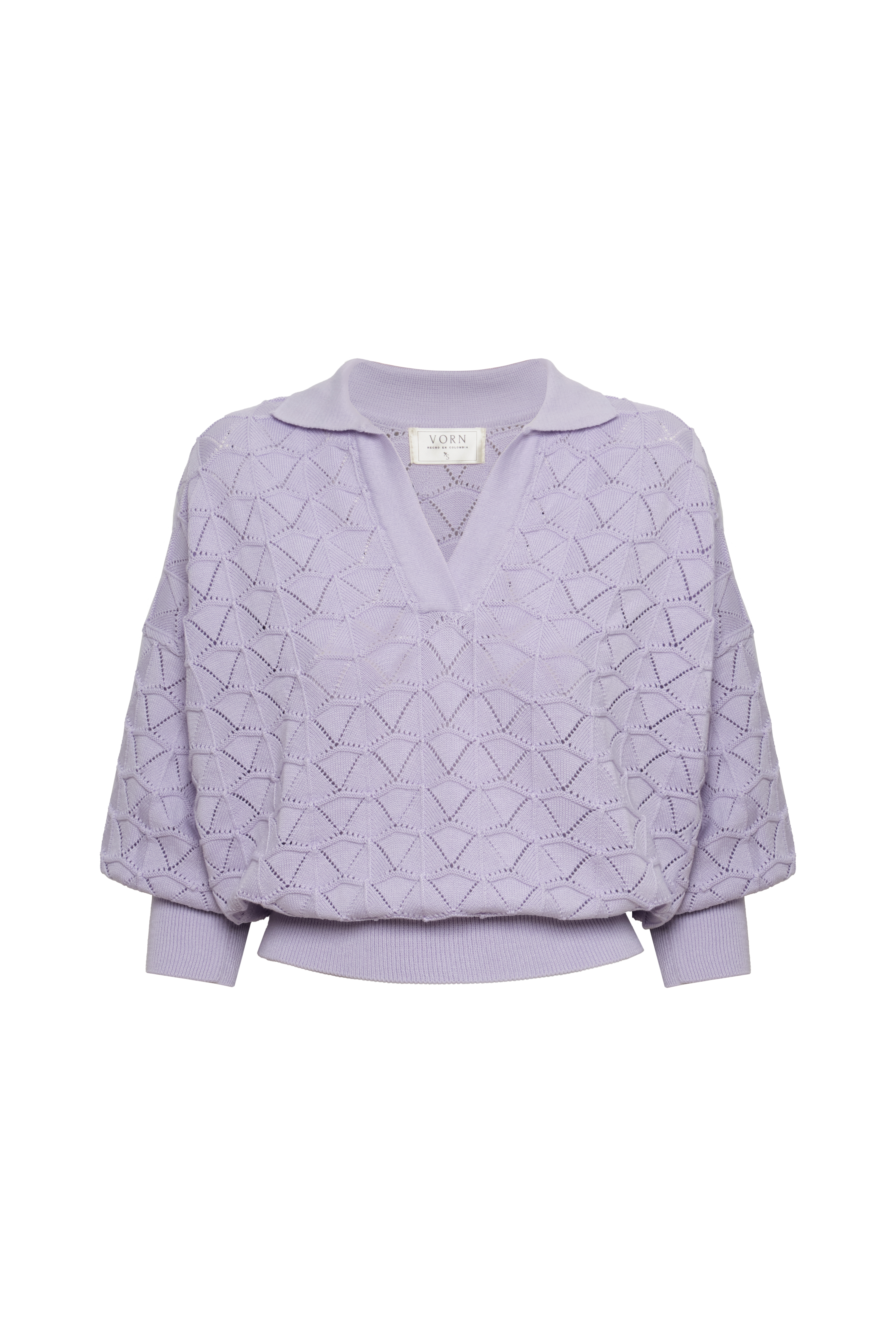 High-quality material of Bromelia lilac sweater