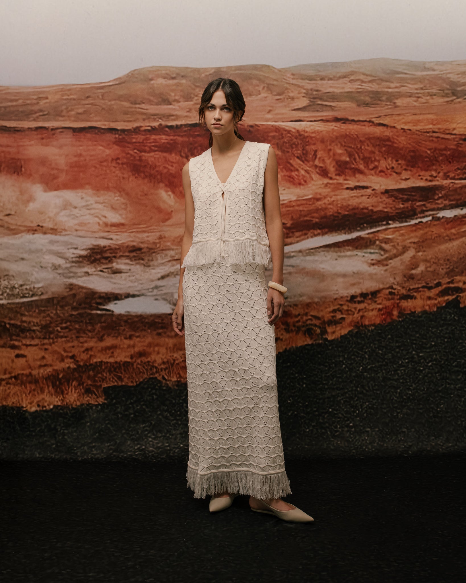 CAMARIA IVORY SKIRT